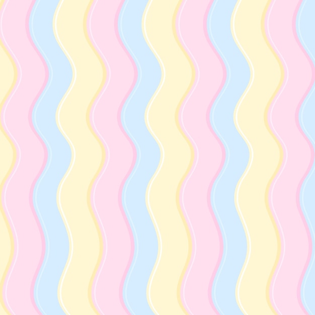El patrón lindo de las ondas de fondo Vector