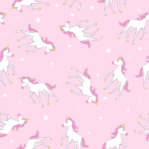Patrón lindo unicornio