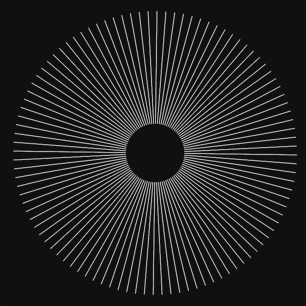patrón de línea círculo mandala
