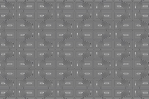 Patrón de línea sin costuras abstracto