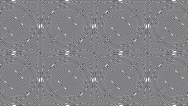 Patrón de línea elegante abstracta sin costura geométrica