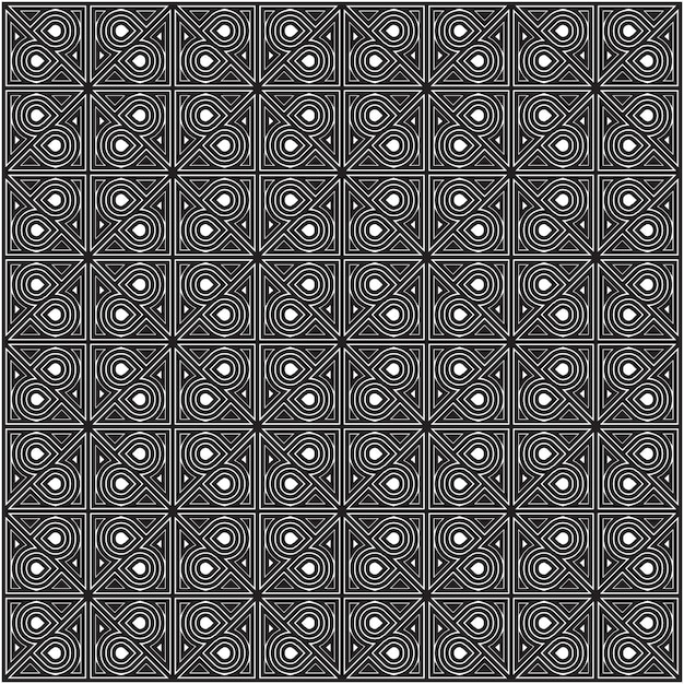 Patrón de línea de formas abstractas sin fisuras modernas