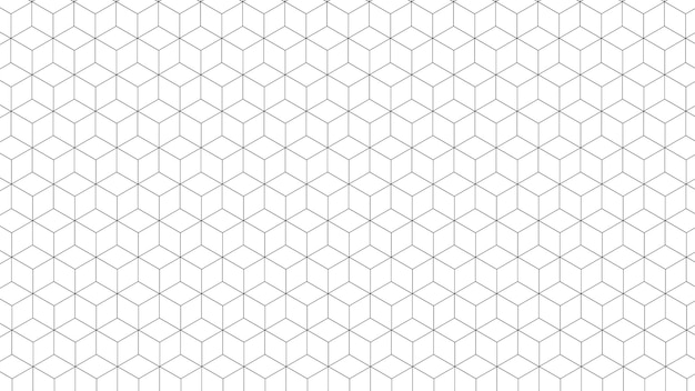 Patrón de línea hexagonal con fondo de línea geométrica