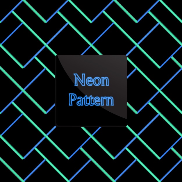 patrón de línea de neón