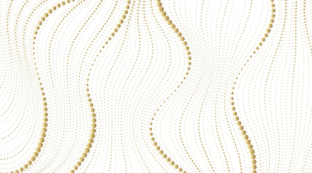El patrón de la línea de onda de brillo dorado Fondo artístico