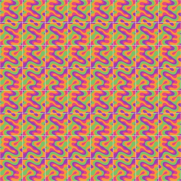 Patrón de línea de onda líquida colorida fondo abstracto fondo retro papel tapiz fondo