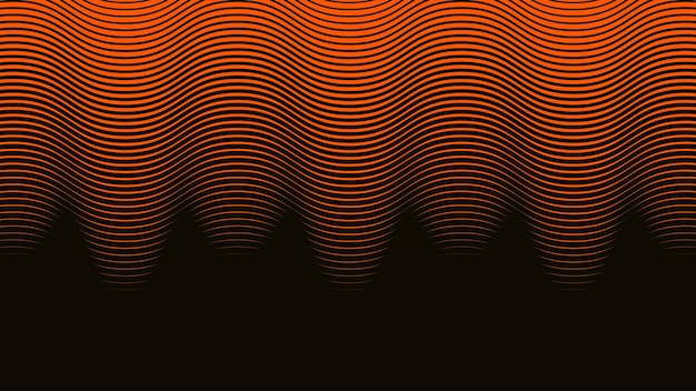 Patrón de línea ondulada naranja fondo abstracto para telón de fondo o presentación