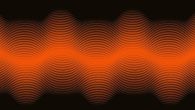 Patrón de línea ondulada naranja fondo abstracto para telón de fondo o presentación