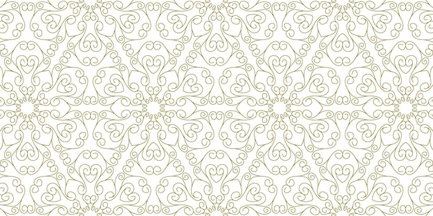 patrón de línea de oro mandala abstracto elegante