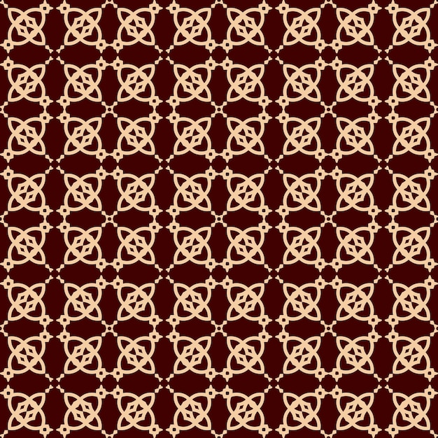 Patrón lineal sin costuras con elegantes líneas curvas y rollos de papel tapiz ornamental