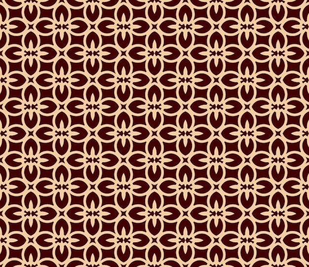 Patrón lineal sin costuras con elegantes líneas curvas y rollos de papel tapiz ornamental