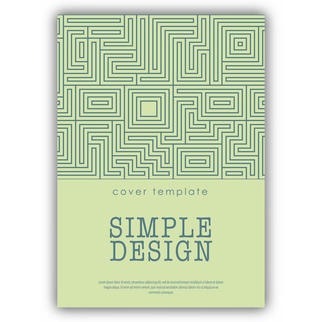 Patrón lineal La idea de un catálogo o folleto de banners Una plantilla para el diseño creativo
