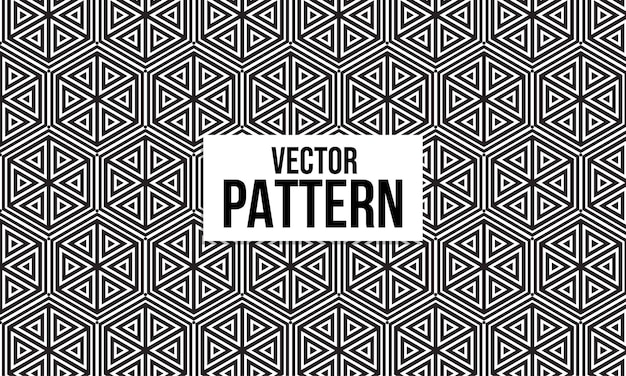 Patrón lineal vectorial con hexágonos