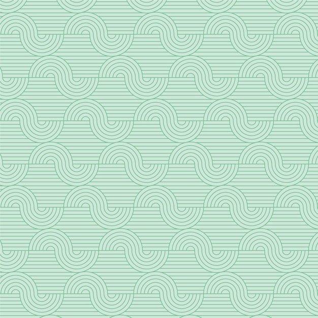 Patrón de líneas abstractas de diseño plano lineal