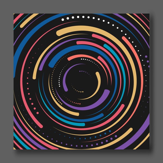Un patrón de líneas circulares Fondo para el diseño de libros folleto protector de pantalla impresión e idea creativa