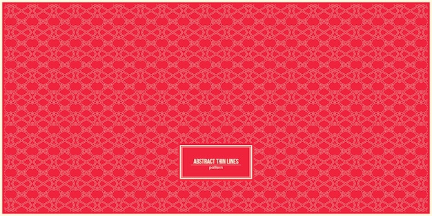 patrón de líneas finas abstractas con fondo rojo