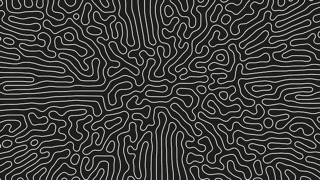 Patrón de líneas finas complicadas Fondo abstracto de arte loco psicodélico vectorial