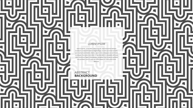 Patrón de líneas de forma geométrica sin costuras abstractas
