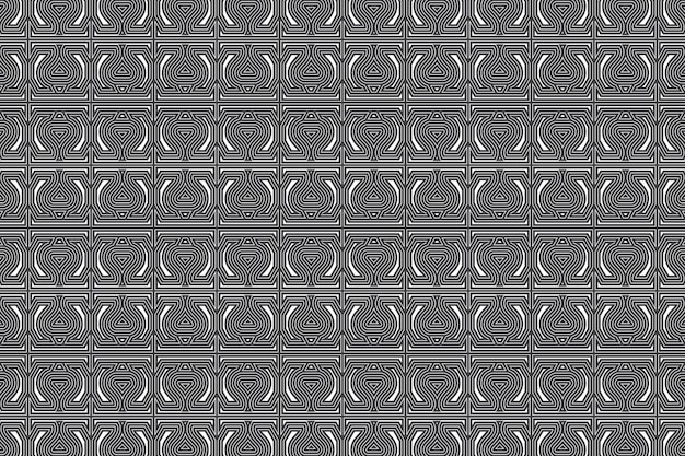 Patrón de líneas de forma geométrica perfecta abstracta