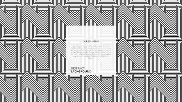patrón de líneas de forma de zigzag cuadrado decorativo abstracto
