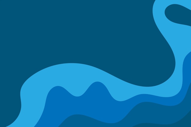 Patrón de líneas de onda azul Fondo abstracto Banner moderno Marco de papel tapiz Ilustración vectorial