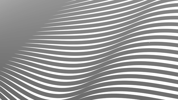 Patrón de líneas de onda gris abstractas en fondo blanco diseño de imagen de papel tapiz