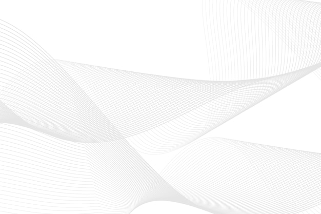 Patrón de líneas de onda gris abstracto en fondo blanco con espacio para su texto Vector EPS 10