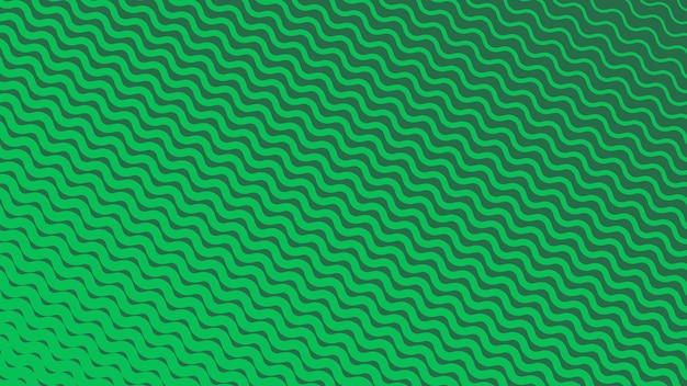 Patrón de líneas de onda verde imagen vectorial de fondo abstracta para telón de fondo o estilo de tela