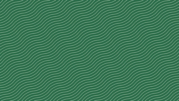 Patrón de líneas de onda verde imagen vectorial de fondo abstracta para telón de fondo o estilo de tela