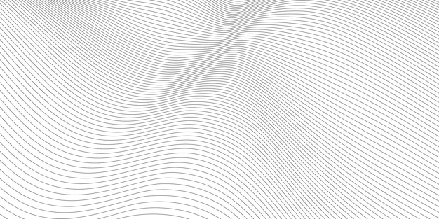 Patrón de líneas onduladas en blanco y negro