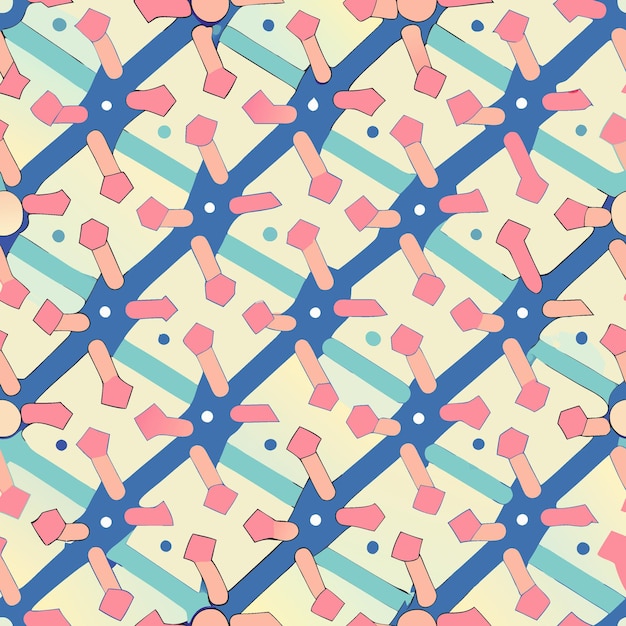 Patrón de líneas punteadas sin costuras Textura geométrica abstracta Ilustración vectorial Papel de pared Fondo