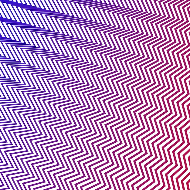 Patrón de líneas de rayas zigzag rojas y azules fondo abstracto sin costuras