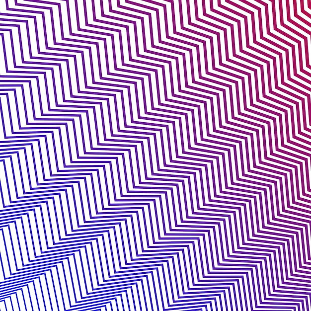 Patrón de líneas de rayas zigzag rojas y azules fondo abstracto sin costuras
