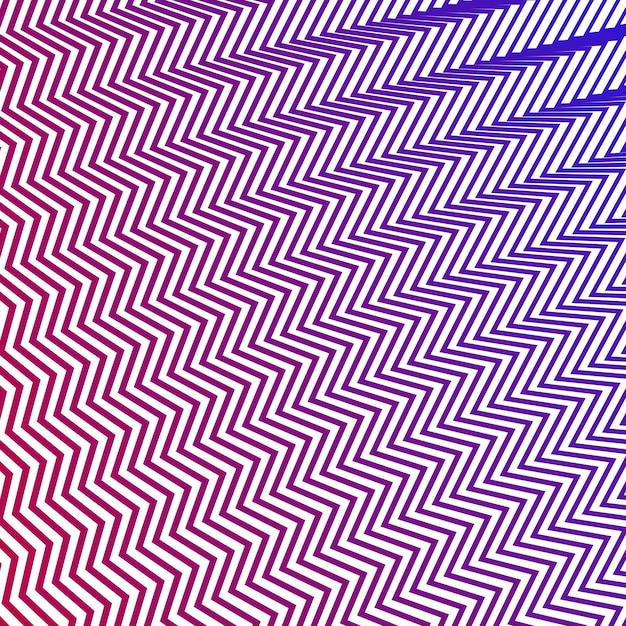 Patrón de líneas de rayas zigzag rojas y azules fondo abstracto sin costuras