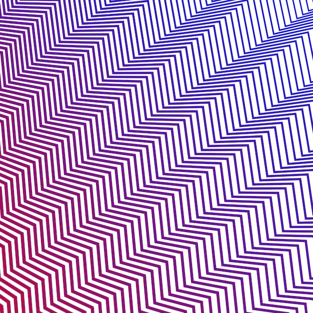 Patrón de líneas de rayas zigzag rojas y azules fondo abstracto sin costuras