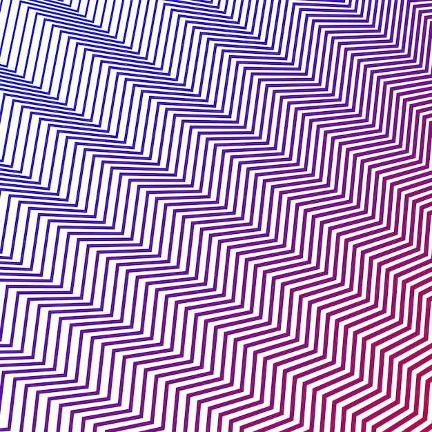 Patrón de líneas de rayas zigzag rojas y azules fondo abstracto sin costuras
