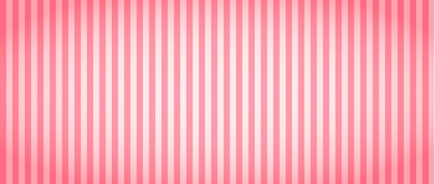 Patrón de líneas rectas de color caramelo Fondo de rayas verticales rosa con sombra radial Muestra de pastel