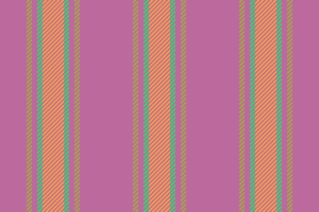 Patrón de líneas verticales de tela de fondo de rayas con un vector textil de textura transparente en colores magenta y naranja