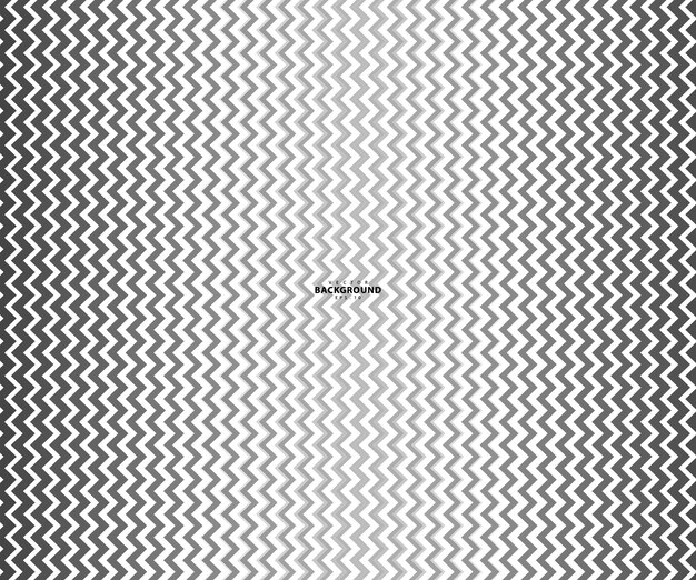 Patrón de líneas en zigzag de onda Línea ondulada negra sobre fondo blanco Ilustración vectorial de textura