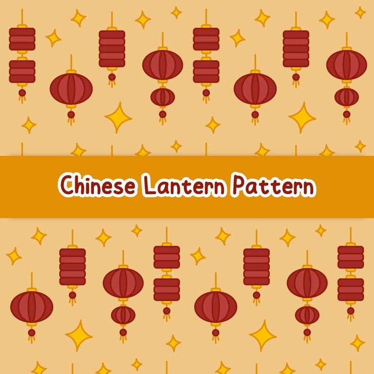 Patrón de linterna para el Año Nuevo Chino