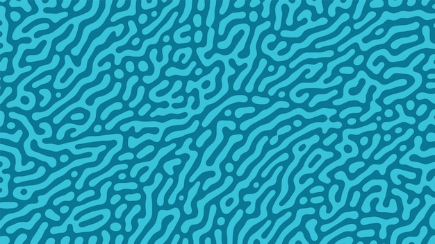 Patrón loco gráfico psicodélico Vector azul amplio fondo abstracto