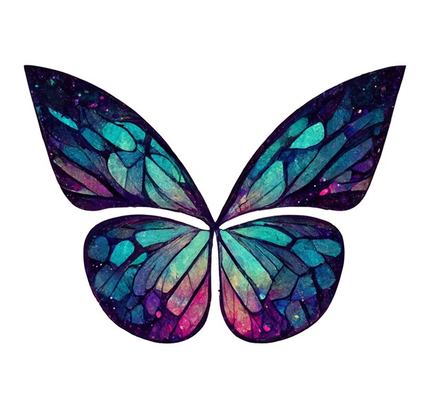 Patrón de logotipo de mariposa