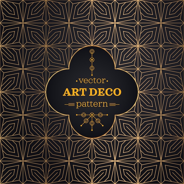 Patrón de lujo art deco