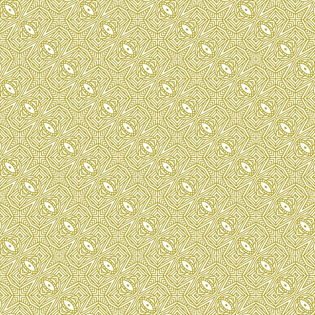 patrón de lujo línea de oro étnico