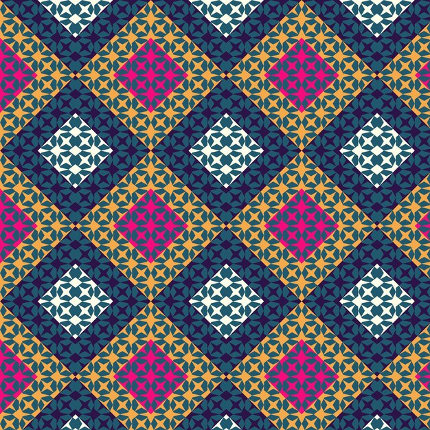 Patrón de lujo ornamental dibujado a mano Vector Premium