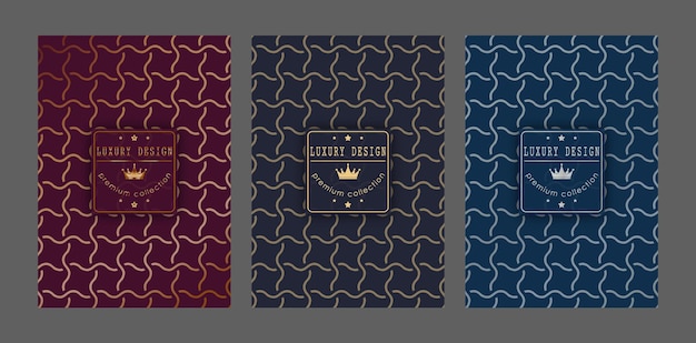 Un patrón lujoso Un conjunto de patrones espectaculares para portadas impresiones diseño de interiores embalajes fondos premium e ideas creativas