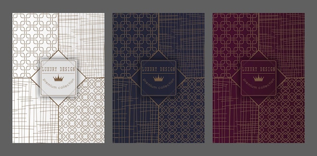 Un patrón lujoso Un conjunto de patrones espectaculares para portadas impresiones diseño de interiores embalajes fondos premium e ideas creativas