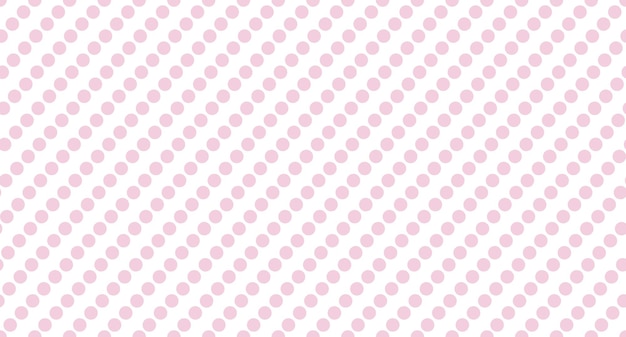 Patrón de lunares sin costura Textura repetitiva vectorial Lunares con fondo de color pastel Patrón de lunares rosa Textura de envoltura de lunares rosa Ilustración vectorial