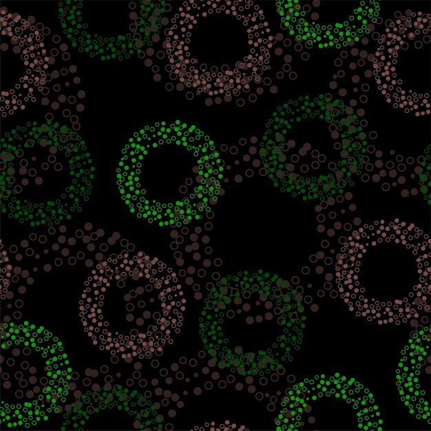 Patrón de lunares sobre fondo negro Patrón de brillo dorado transparente punteado clásico