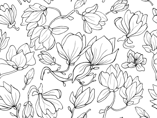 patrón de magnolia